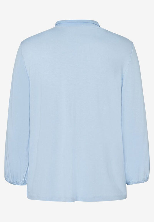 MORE & MORE Blusenshirt 3/4 Arm hellblau Frühjahrs-Kollektion
