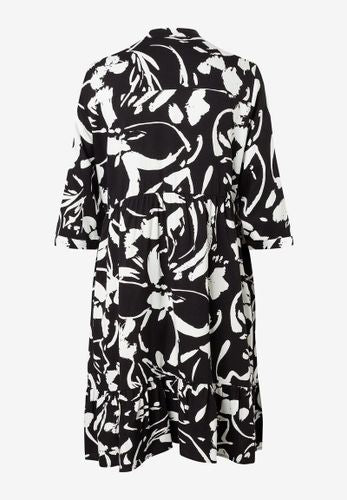 MORE & MORE Tunikakleid schwarz/ecru Frühjahrs-Kollektion