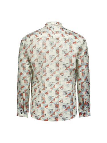 NO EXCESS NO EXCESS Shirt Allover Printed With Linen