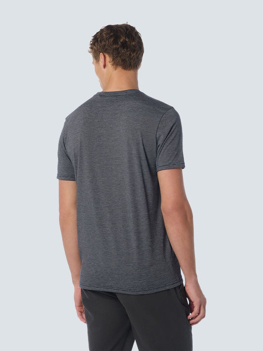NO EXCESS NO EXCESS T-Shirt Crewneck 2 Coloured Stripes