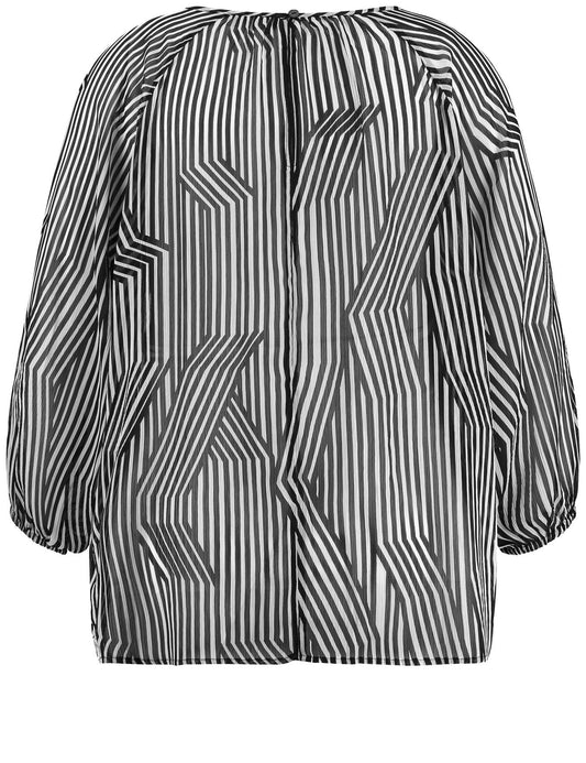 Chiffonbluse mit 3/4 Arm