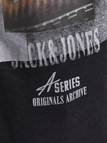 ONLY CARMAKOMA JORKNOCKOUTFADE TEE SS CREW NECK BLK