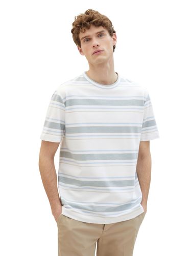 TOM TAILOR structured stripe t-shirt