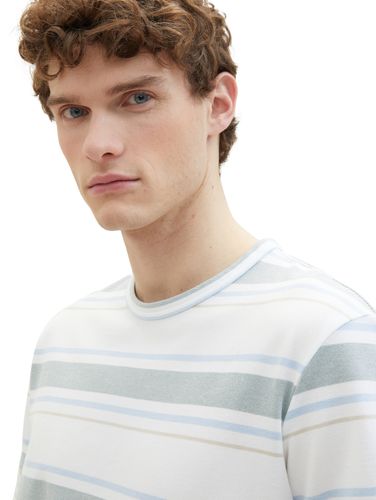 TOM TAILOR structured stripe t-shirt