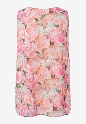 MORE & MORE Blusentop Rosenprint Sommer-Kollektion