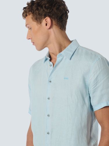 NO EXCESS Shirt Short Sleeve Linen Solid