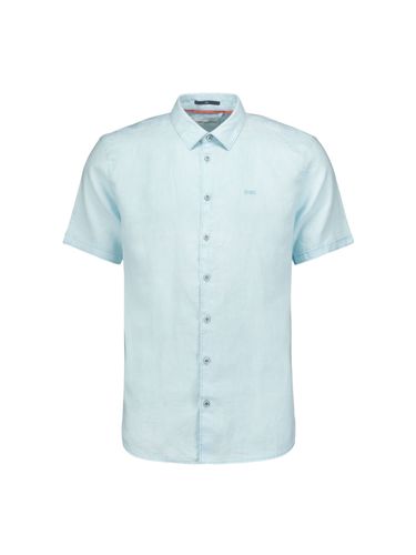 NO EXCESS Shirt Short Sleeve Linen Solid