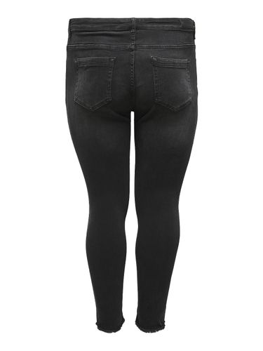 ONLY CARMAKOMA CARWILLY REG ANK SKINNY JEANS BLACK NOOS