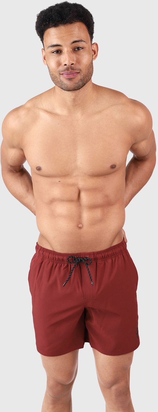 INTERSPORT Bru-conic Men Swim Shorts, Rust Red
