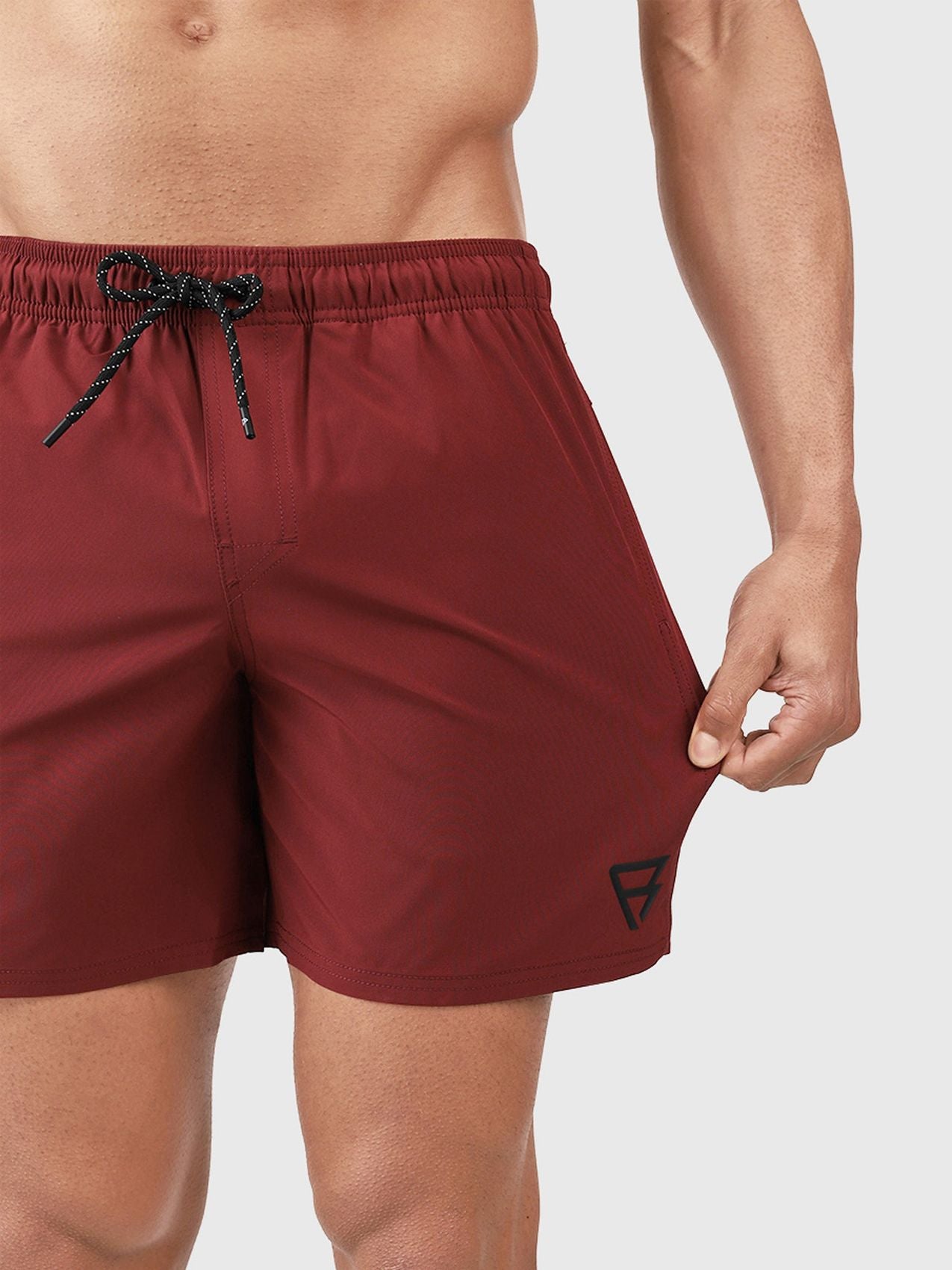 INTERSPORT Bru-conic Men Swim Shorts, Rust Red