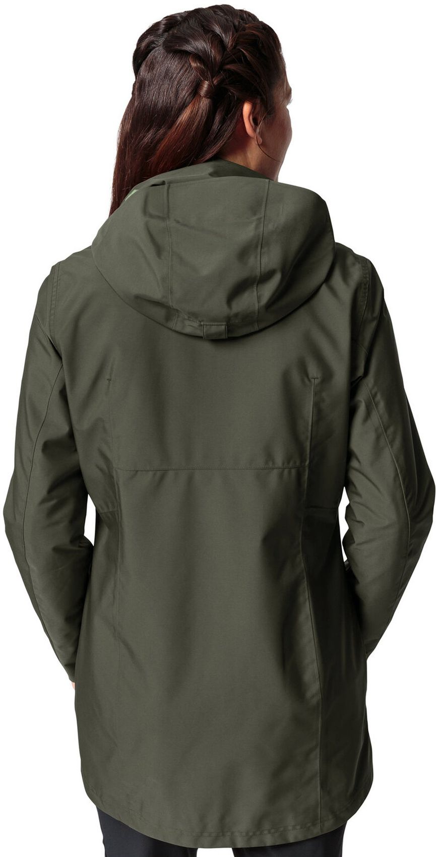 VAUDE Wo Idris 3in1 Parka III, khaki