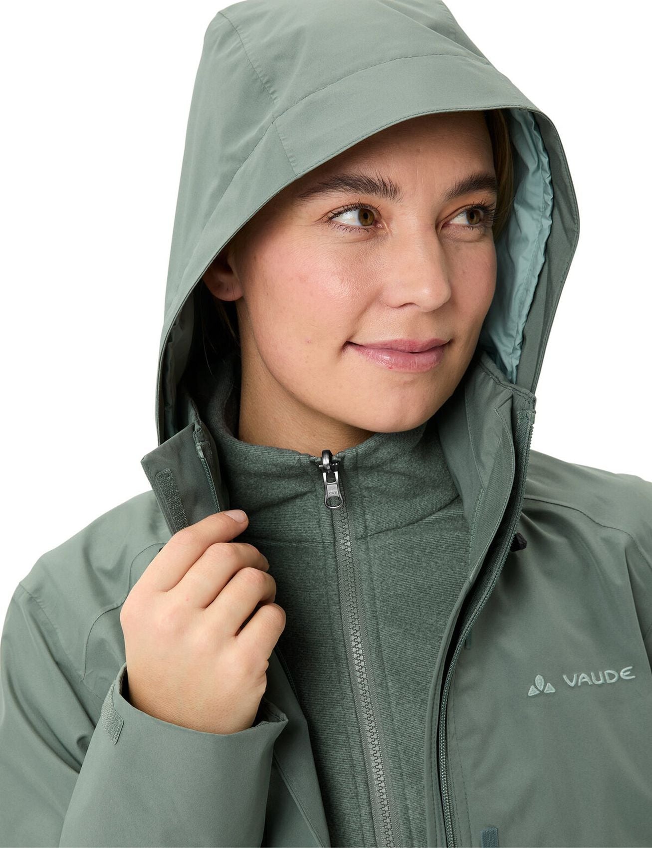 VAUDE Wo Rosemoor 3in1 Jacket II, agave
