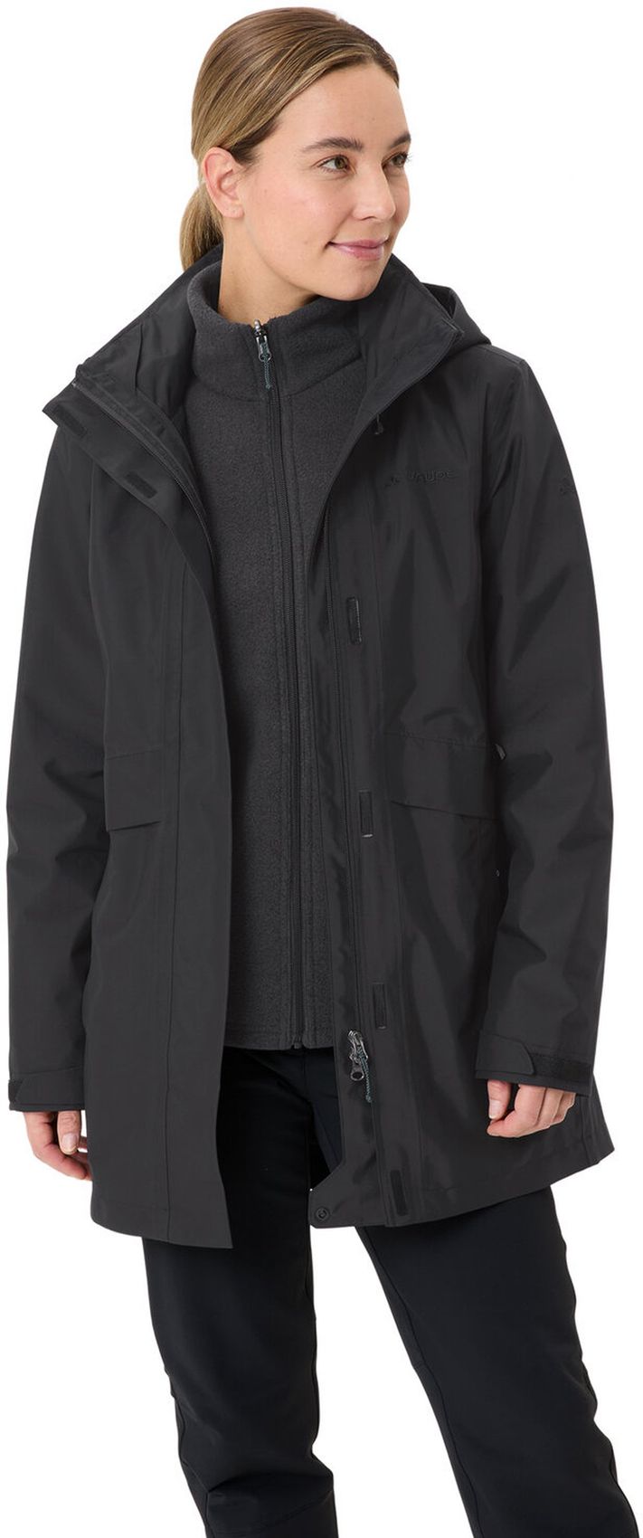 VAUDE Wo Idris 3in1 Parka IV, black