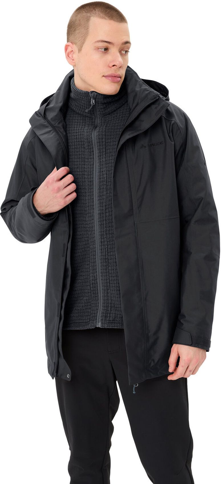 VAUDE Me Idris 3in1 Parka IV, black