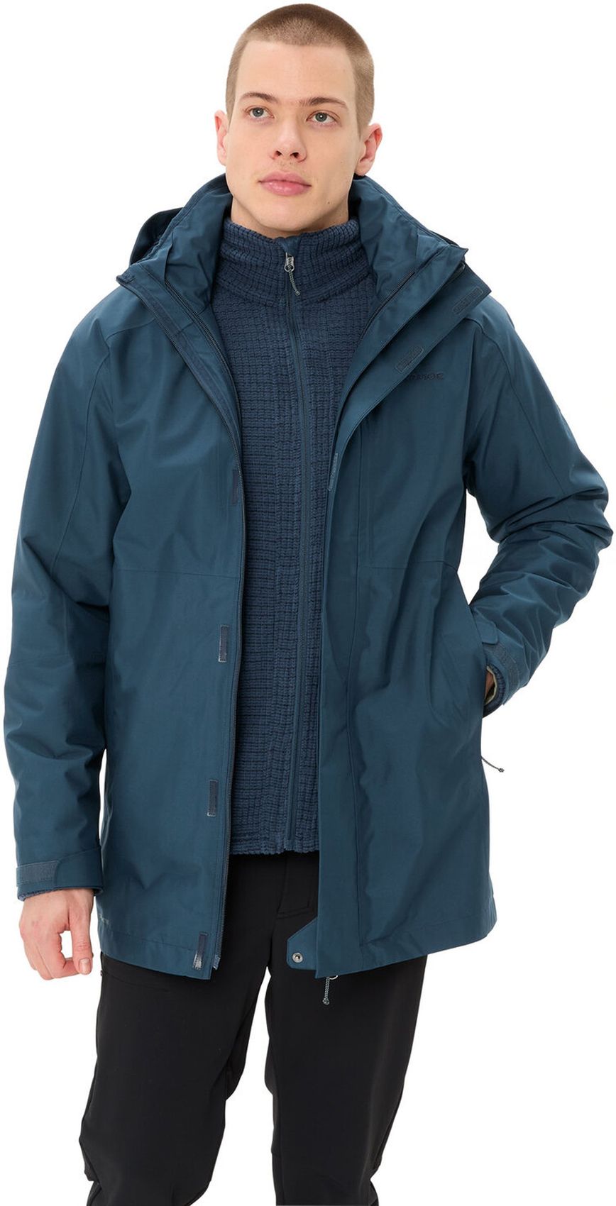 VAUDE Me Idris 3in1 Parka IV, dark sea
