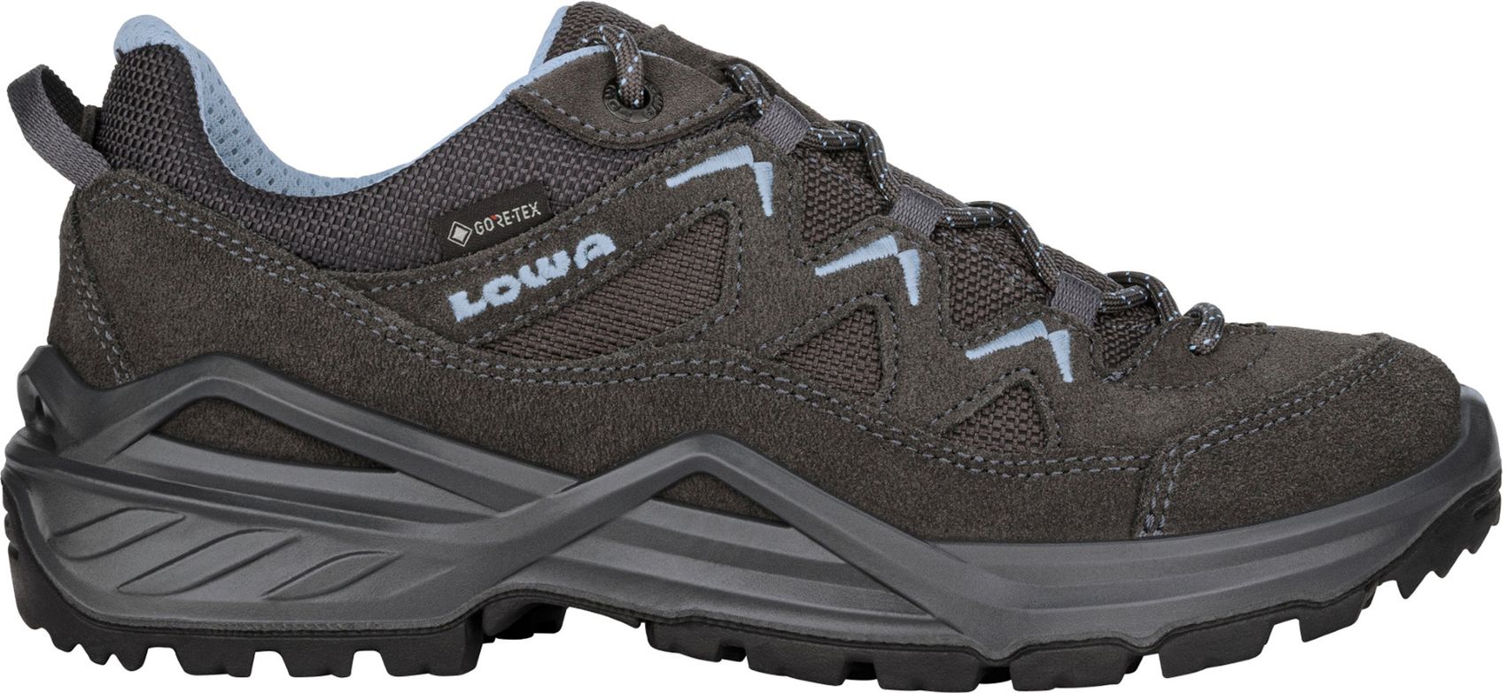 LOWA SIRKOS EVO GTX LO Ws, GRAPHIT/EISBLAU