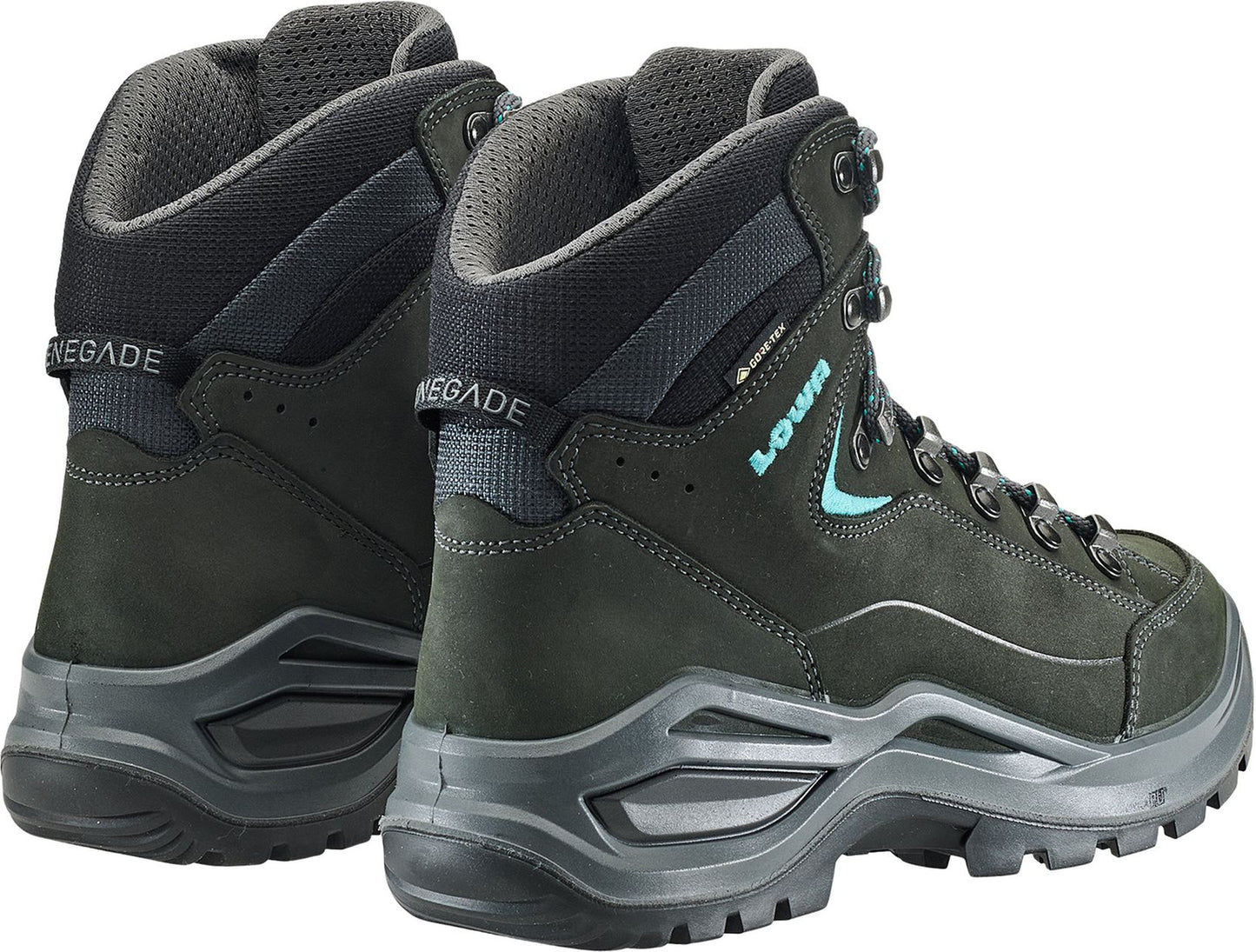 LOWA RENEGADE EVO GTX MID Ws, ASPHALT/TÜRKIS