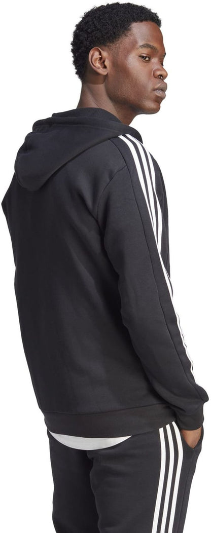 ADIDAS M 3S FL FZ HD, BLACK