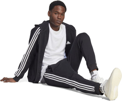 ADIDAS M 3S FL FZ HD, BLACK