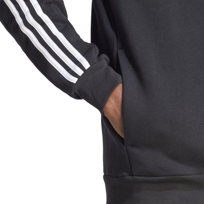 ADIDAS M 3S FL FZ HD, BLACK