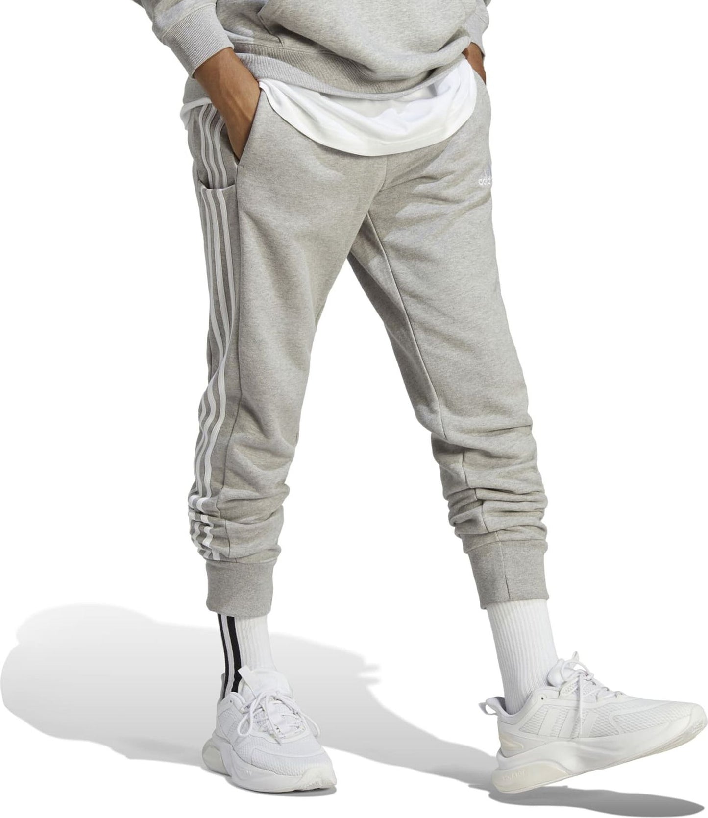 ADIDAS M 3S FT TC PT, MGREYH/WHITE