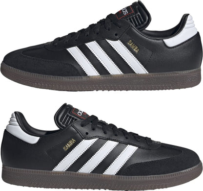 ADIDAS SAMBA, CBLACK/FTWWHT/VIVRED