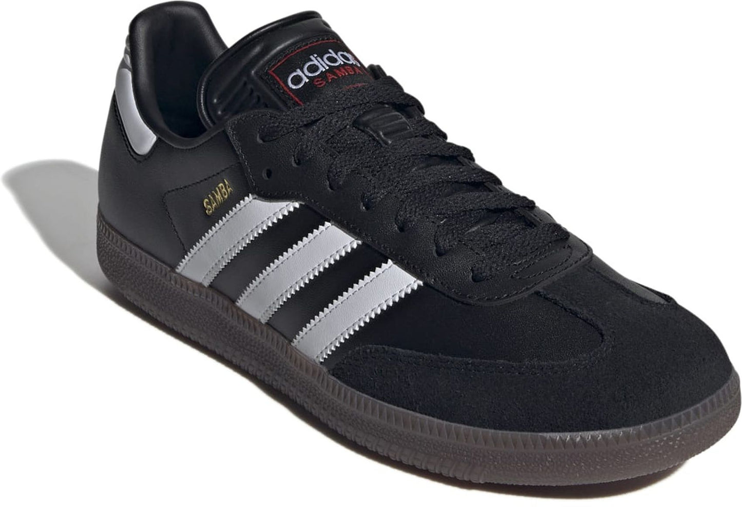 ADIDAS SAMBA, CBLACK/FTWWHT/VIVRED