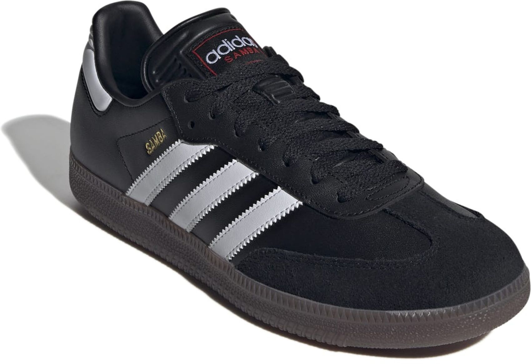ADIDAS SAMBA, CBLACK/FTWWHT/VIVRED