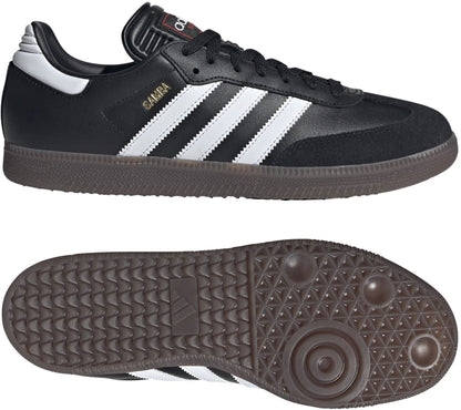 ADIDAS SAMBA, CBLACK/FTWWHT/VIVRED