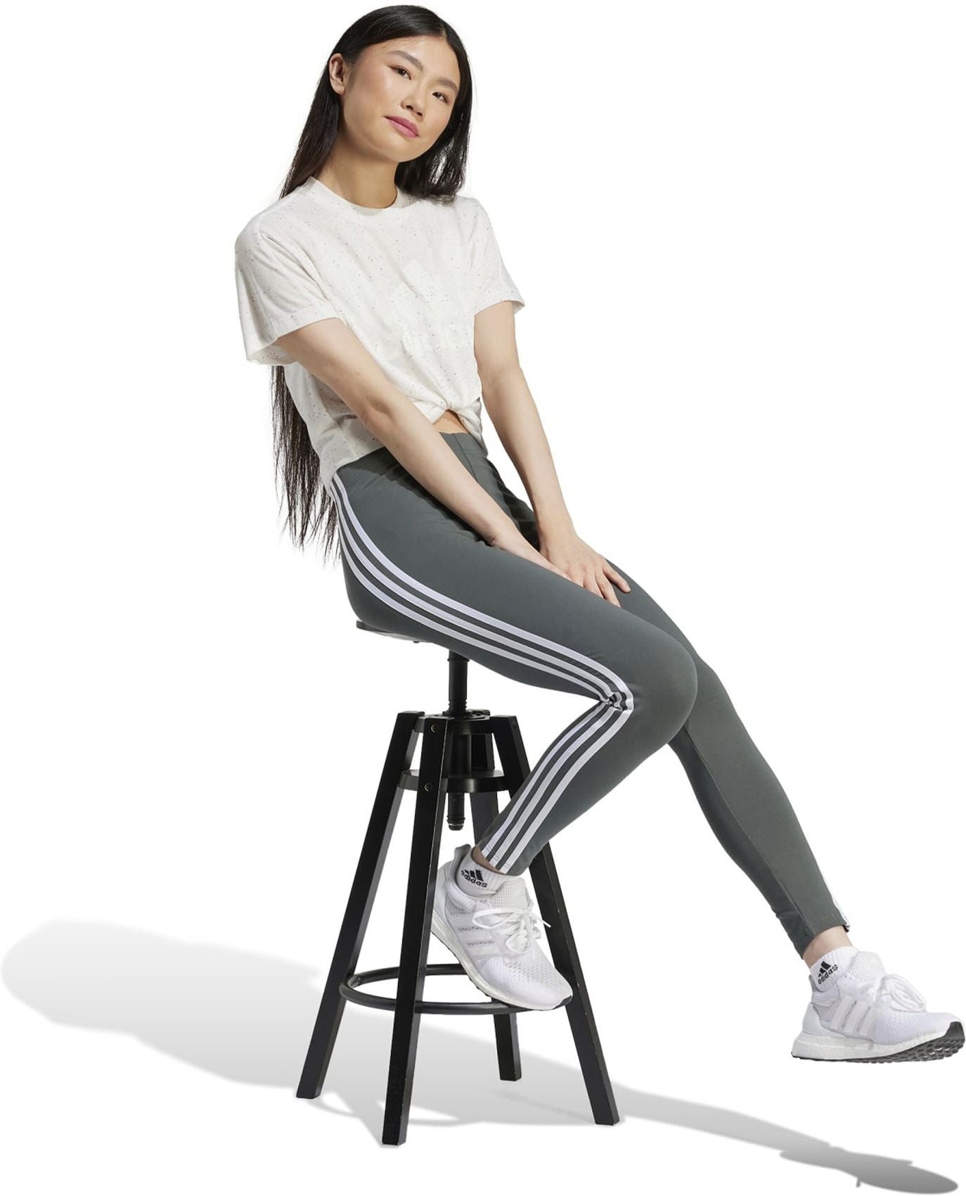 ADIDAS W WINRS 3.0 TEE, WHTMEL/WHITE