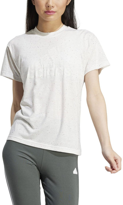 ADIDAS W WINRS 3.0 TEE, WHTMEL/WHITE