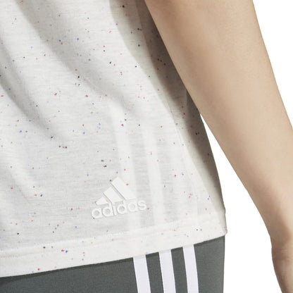 ADIDAS W WINRS 3.0 TEE, WHTMEL/WHITE