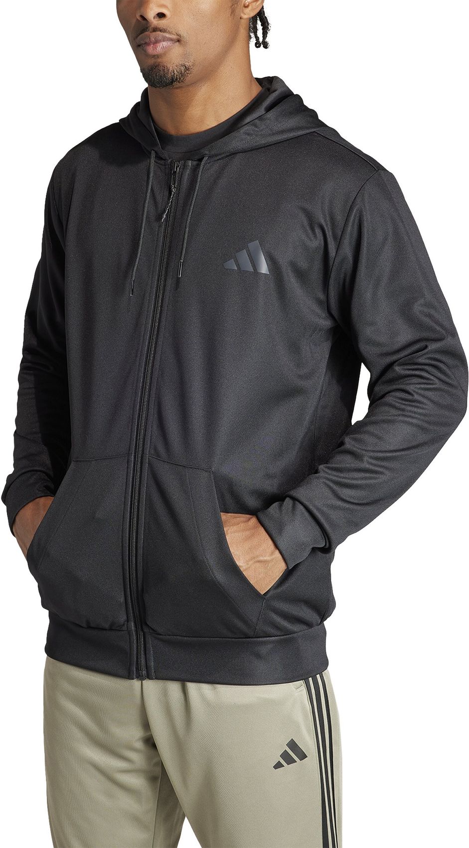 ADIDAS TR ESS SEA FZ H, BLACK
