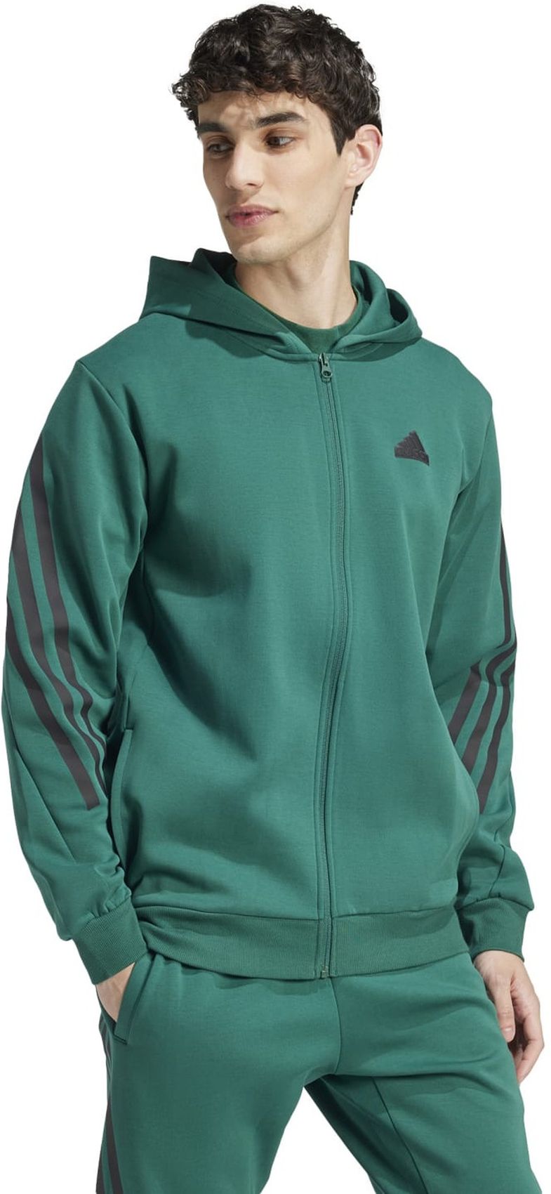 ADIDAS M FI 3S FZ, CGREEN