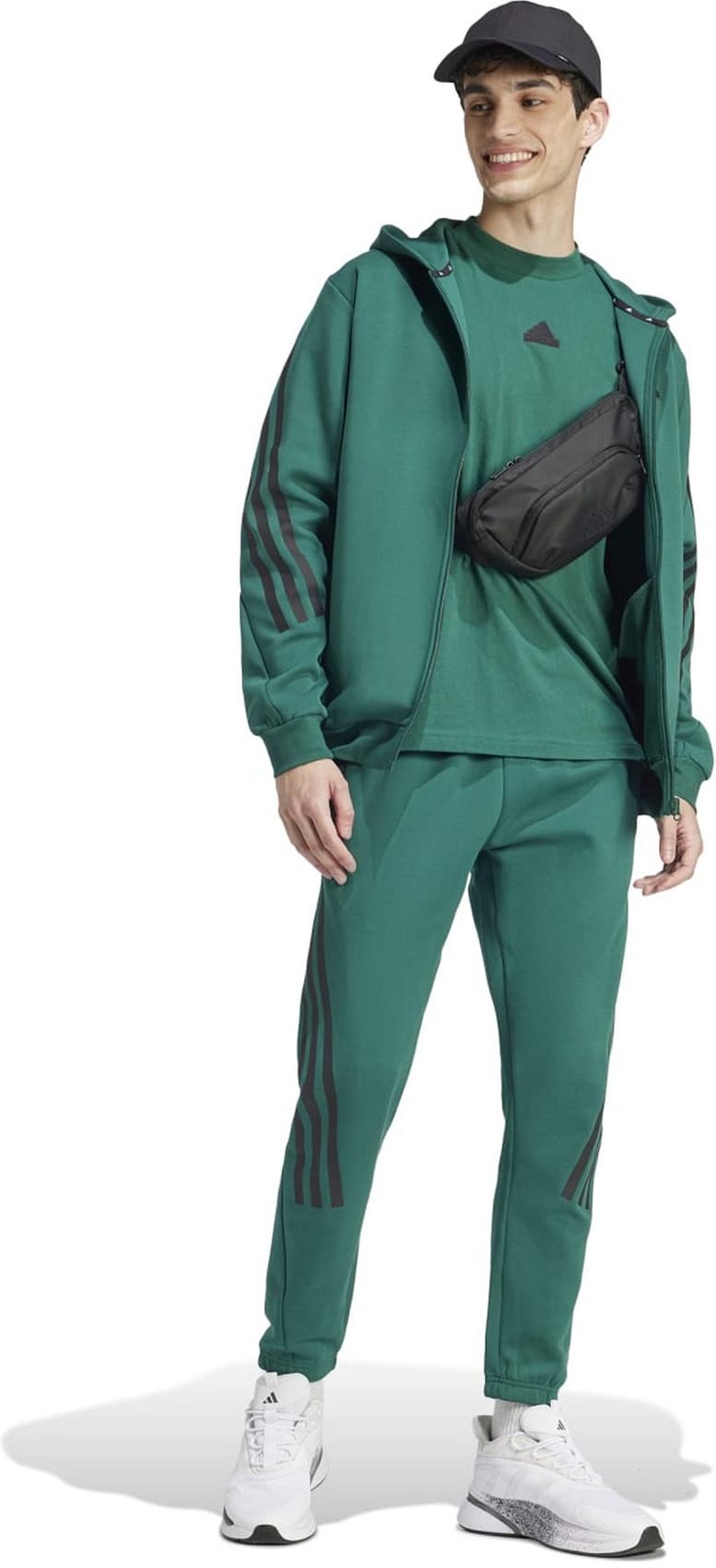 ADIDAS M FI 3S FZ, CGREEN