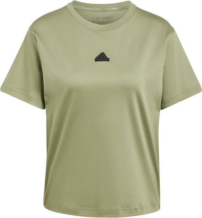 ADIDAS W BLUV Q3 TEE, TENGRN