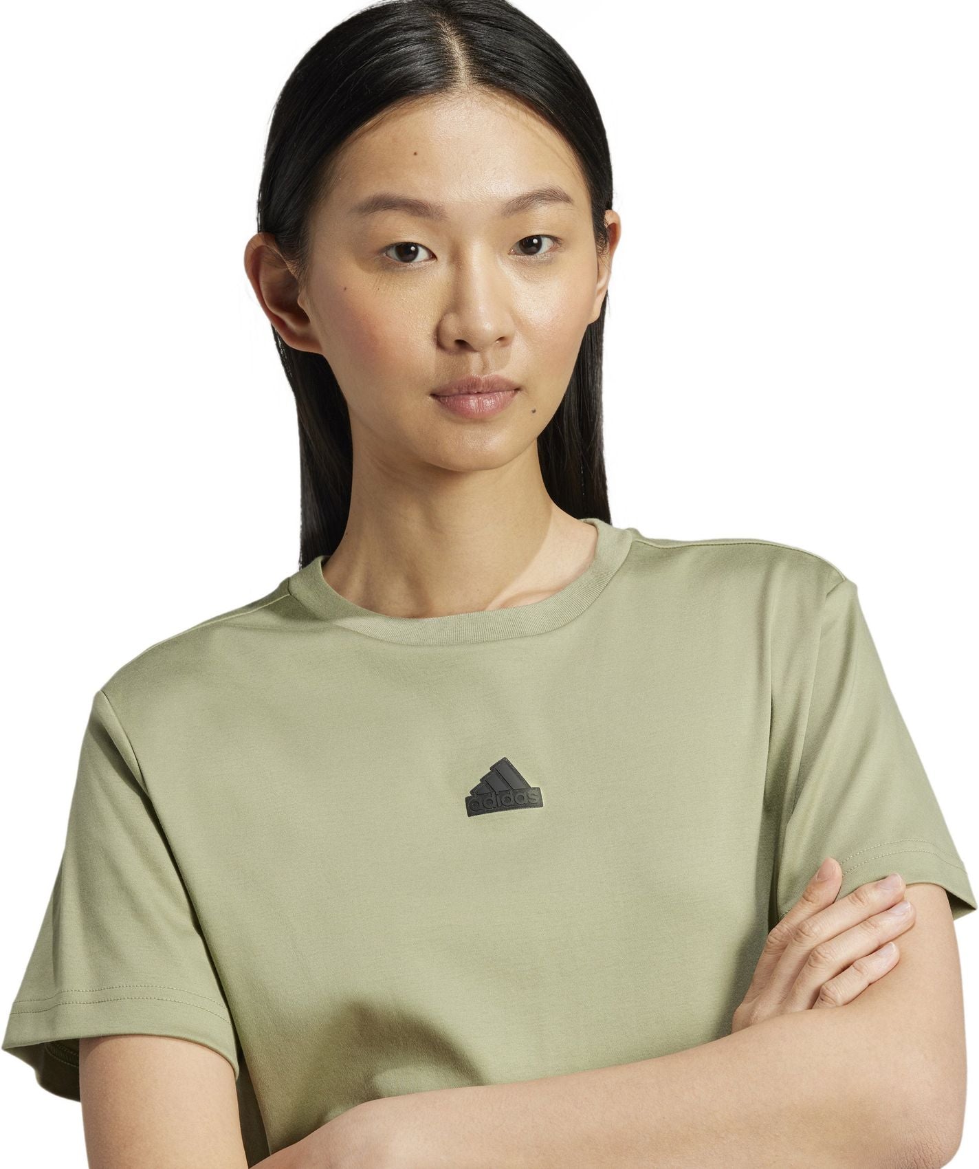 ADIDAS W BLUV Q3 TEE, TENGRN