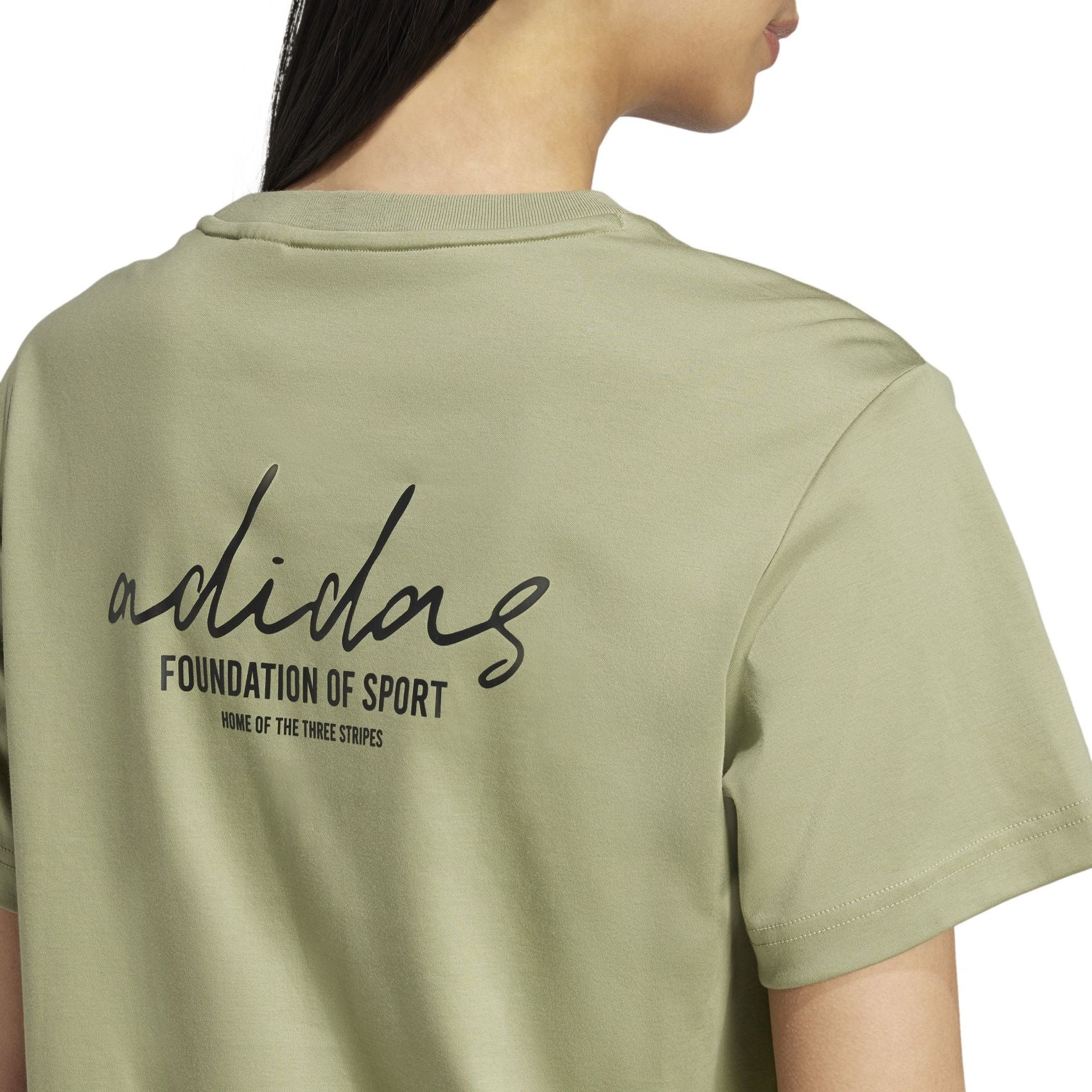 ADIDAS W BLUV Q3 TEE, TENGRN