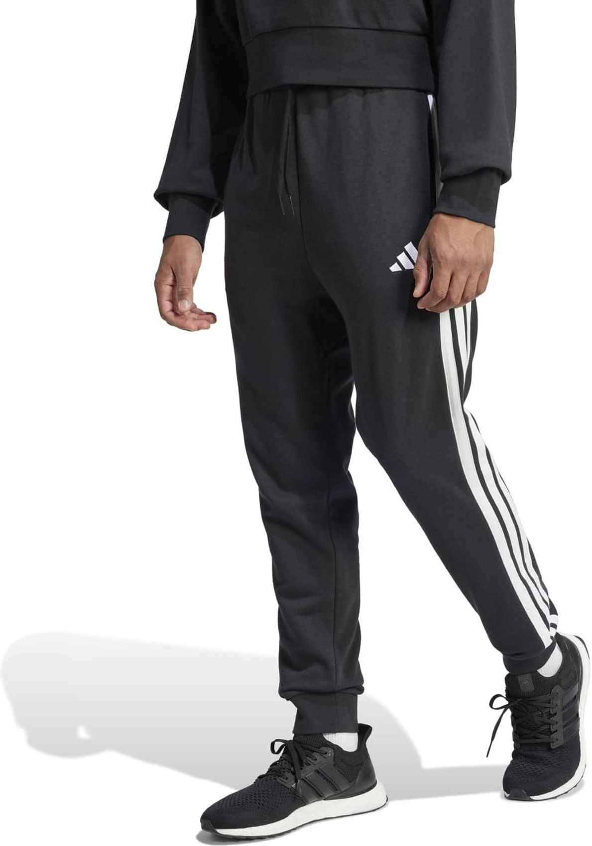 ADIDAS M 3S FT TC PT, BLACK/WHITE