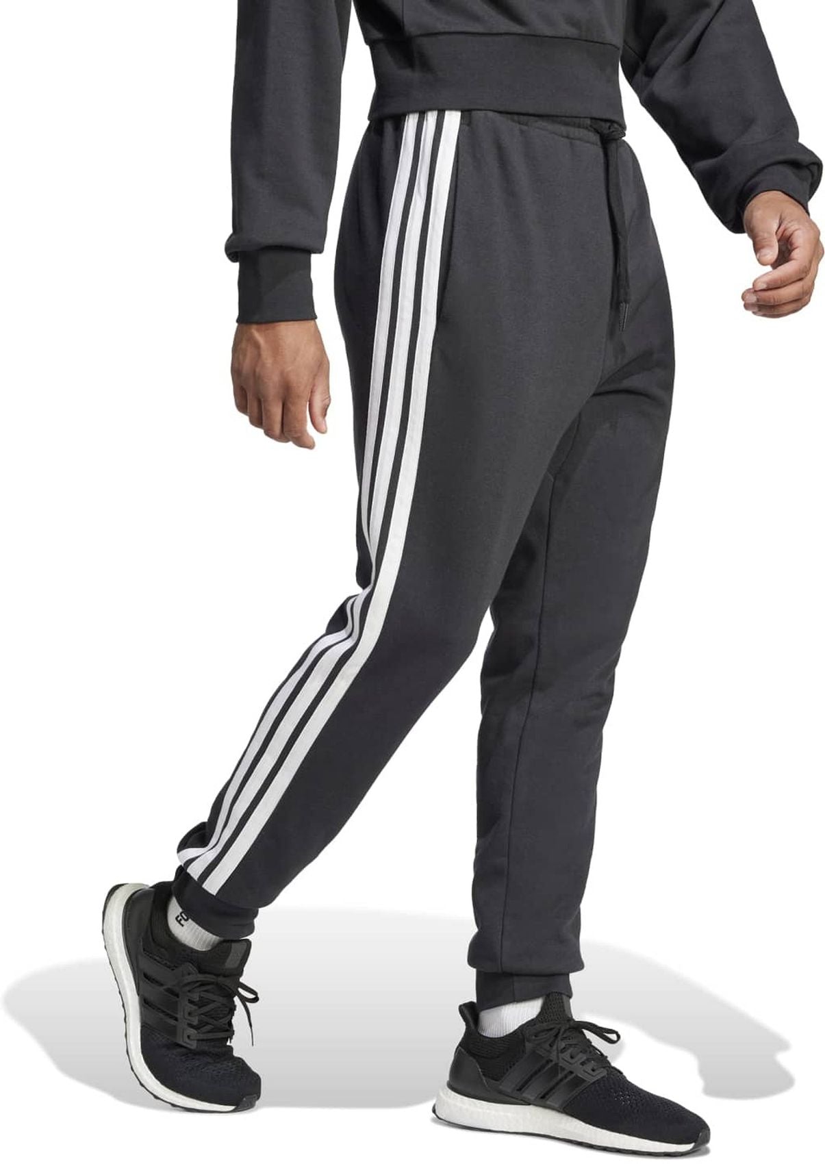 ADIDAS M 3S FT TC PT, BLACK/WHITE