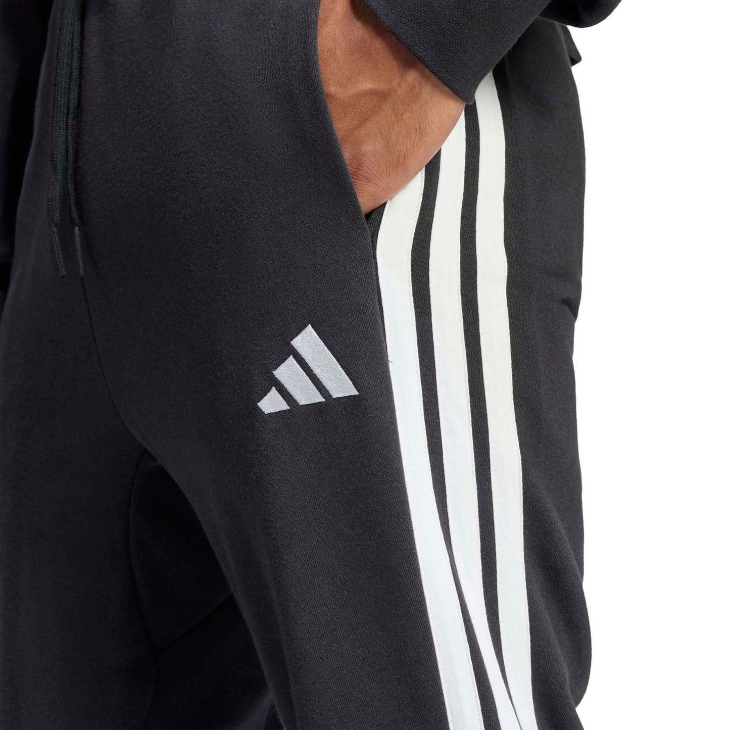 ADIDAS M 3S FT TC PT, BLACK/WHITE