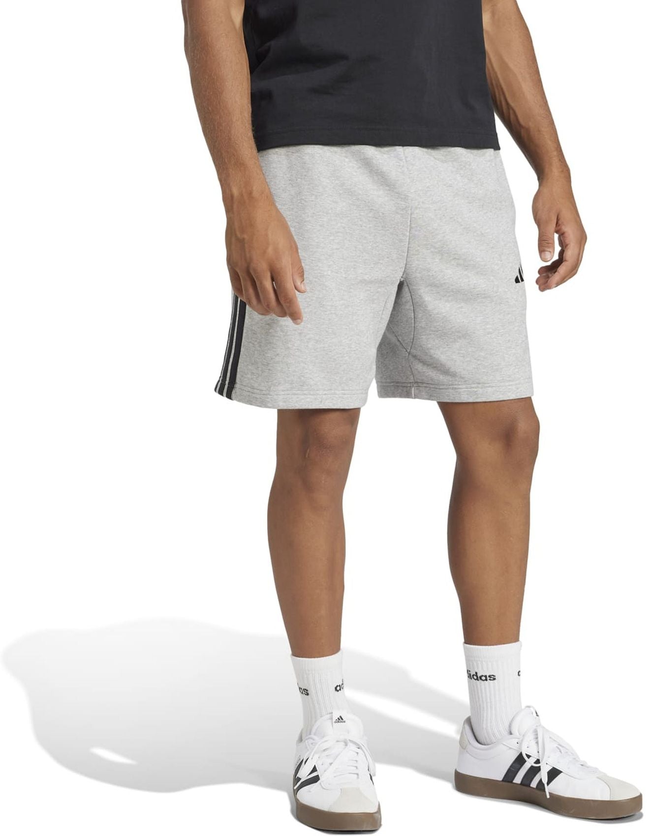 ADIDAS M 3S FT SHO, MGREYH/BLACK