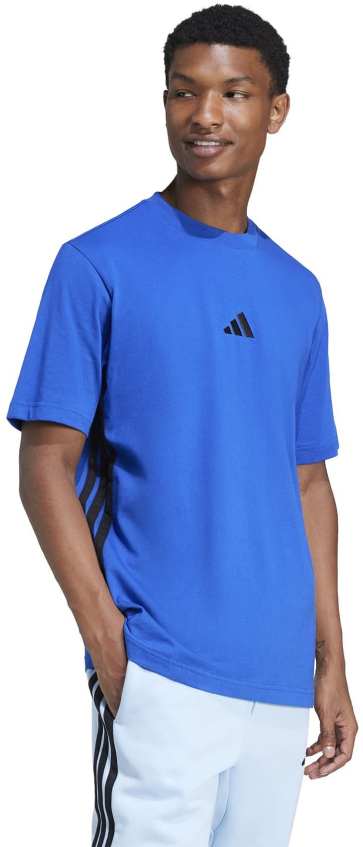 ADIDAS M 3S SJ T, ROYBLU/BLACK