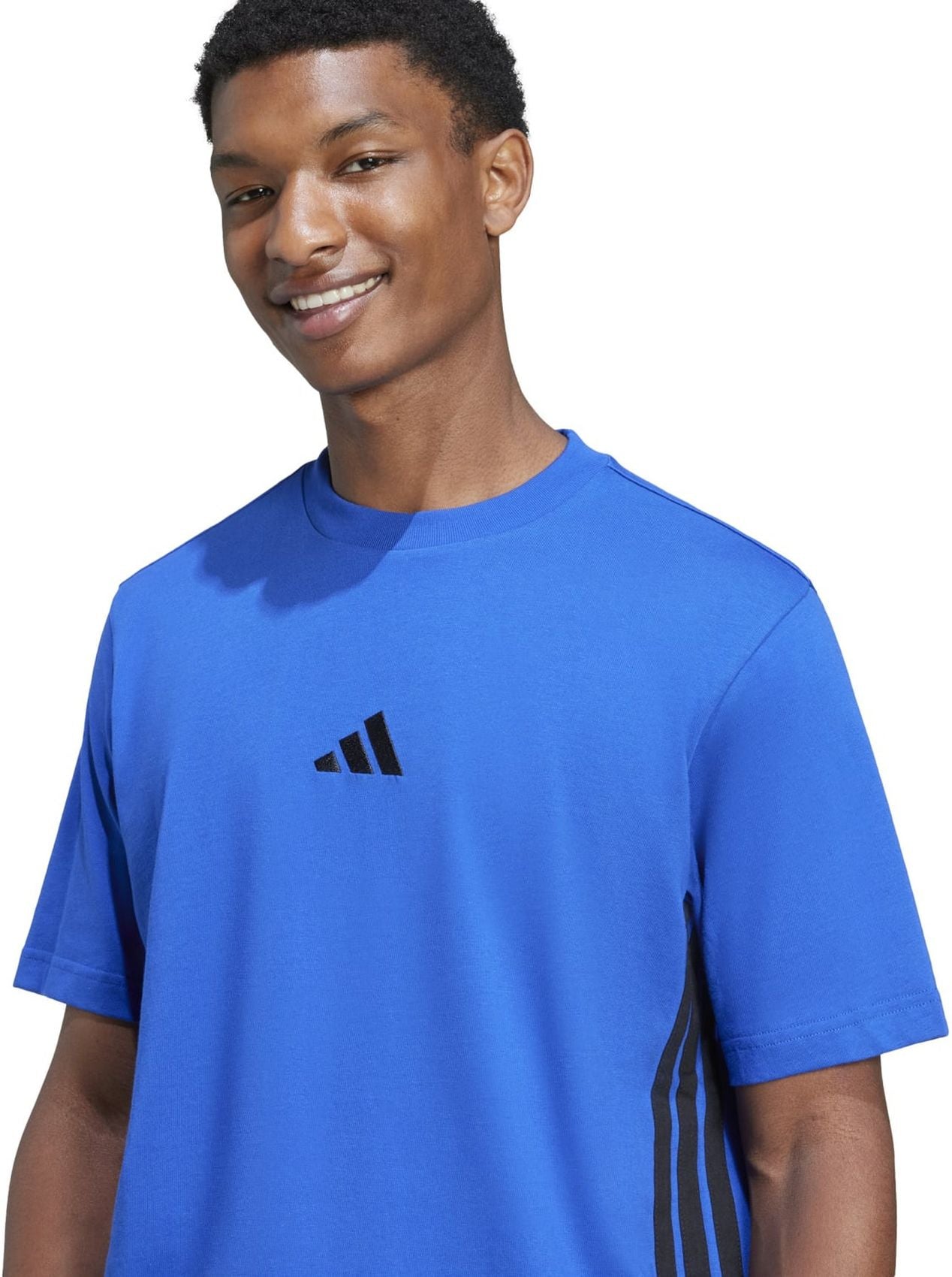 ADIDAS M 3S SJ T, ROYBLU/BLACK