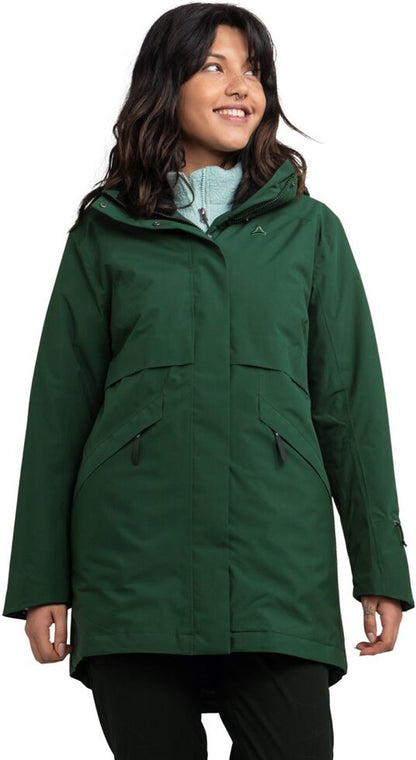 SCHÖFFEL Ins Parka Style Malkay WMS, darkjade