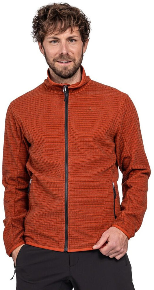 SCHÖFFEL CIRC Fleece Jk Style Terxa MNS, darkcrabapple