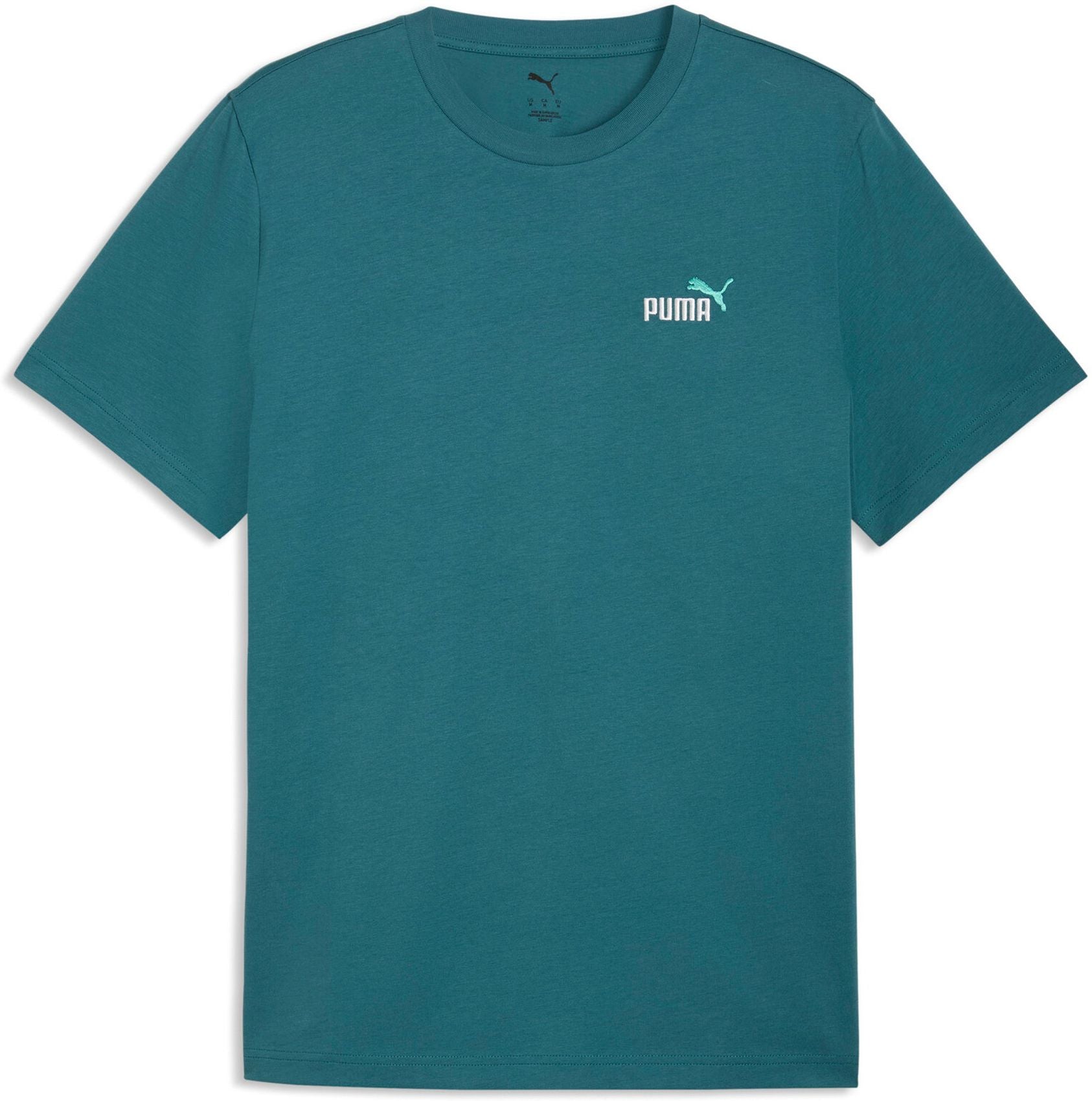 PUMA ESS 2 COLOR Small No 1 Logo Tee, Emerald Ice 3XL