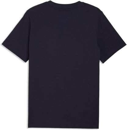 PUMA ESS 2 COLOR Small No 1 Logo Tee, New Navy-RED