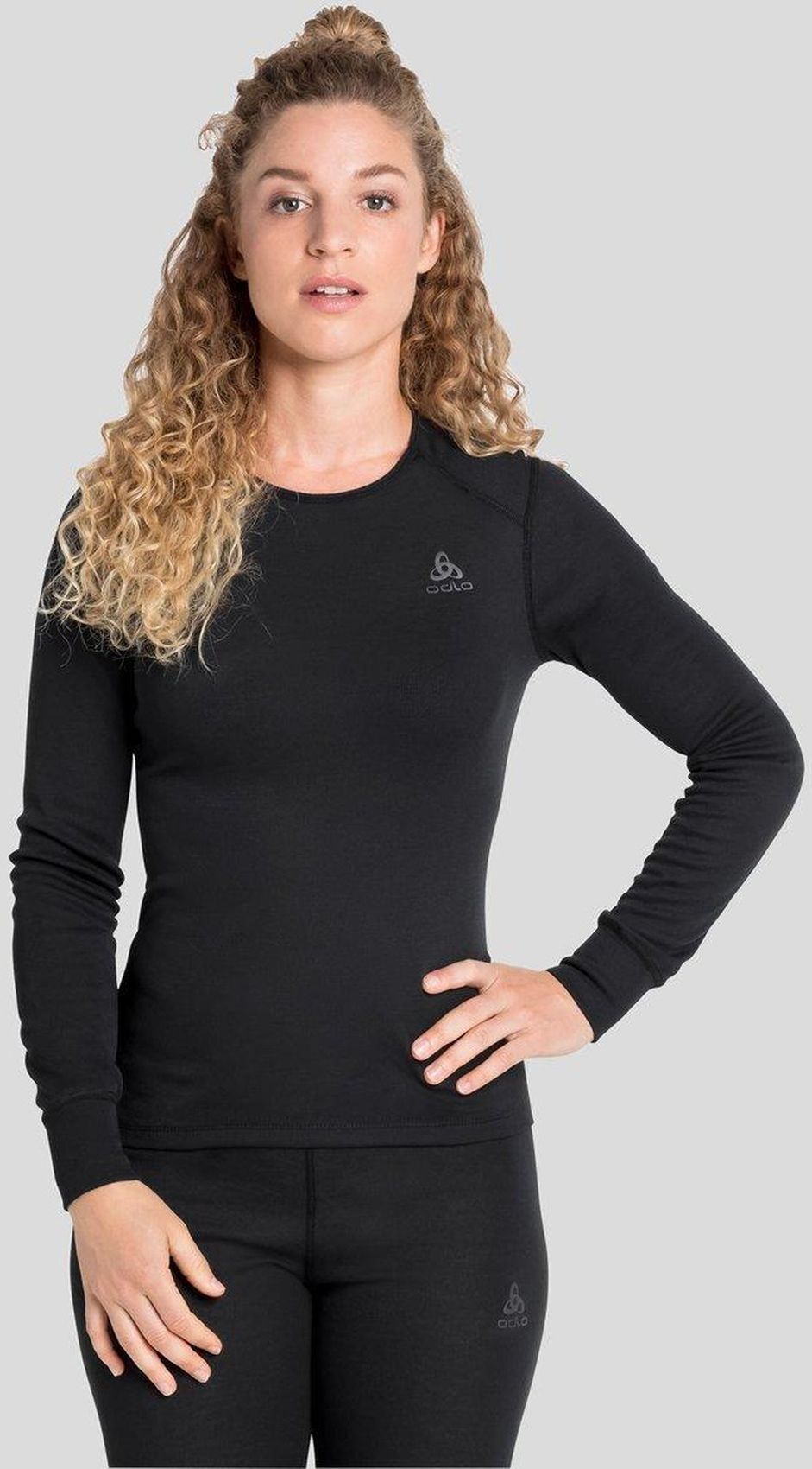 ODLO BL TOP Crew neck l/s ACTIVE WA, black
