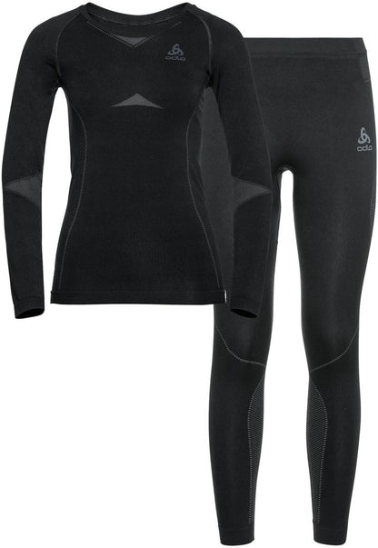 ODLO Set long FUNDAMENTALS PERFORMA, black - odlo graphite grey